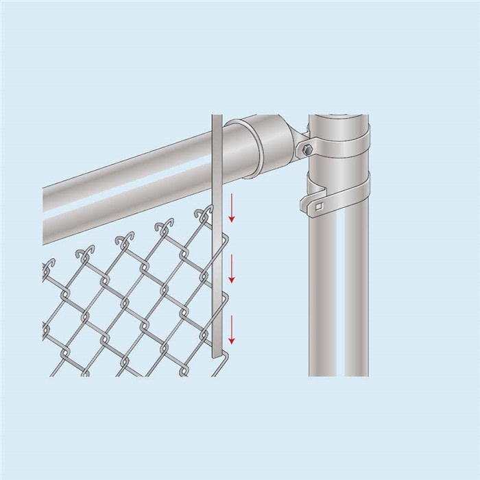 Chain Link Fence Tension Bar Galvanized Or Powder Coated