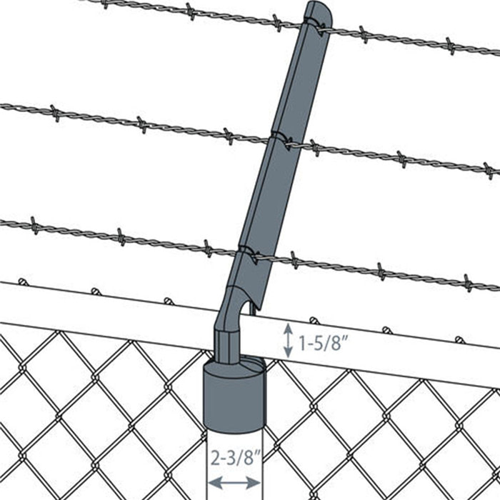 Barb Wire Arms Galvanized Or Powder Coated China Supplier
